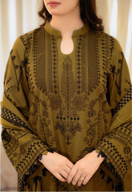 Libaas 3PC Embroidered Lawn Suit - unstitch
