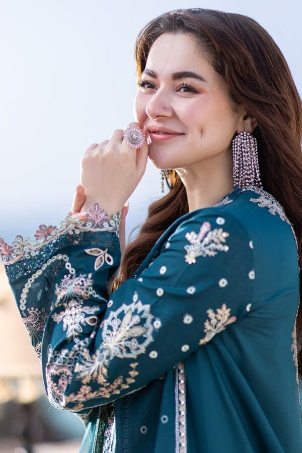 Lawn-3PC Embroidered Shirt with Organza Embroidered Dupatta