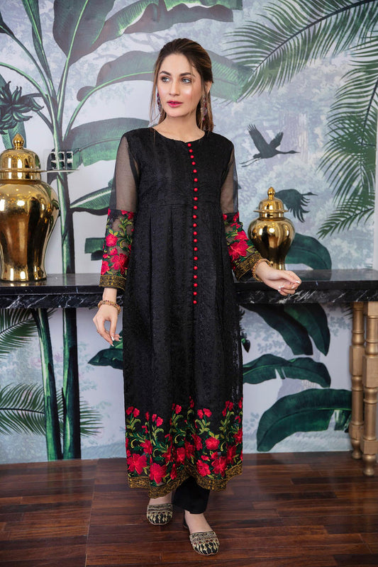 Koh E Noor Lawn 3PC Embroidered With Chiffon Embroidery Dupatta