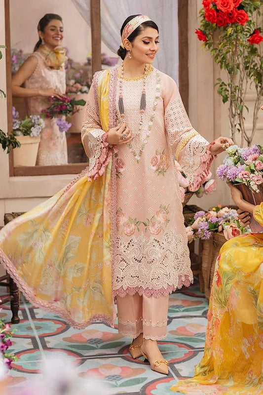 Mushq Lawn 3PC EMBROIDERED With Digital Printed Dupatta