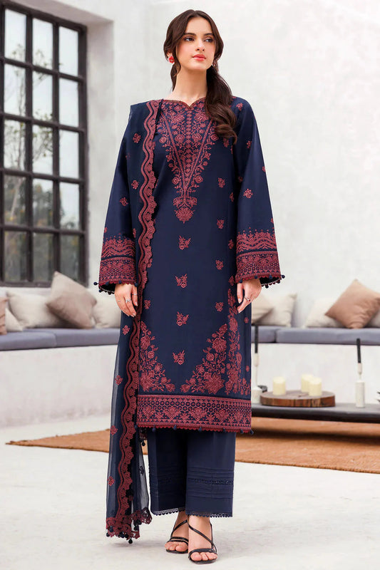 Farasha - Bahaar 3 PCs Embroidered Lawn - Unstitch
