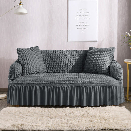 Bubble Turkish Style Sofa Cover - Grey