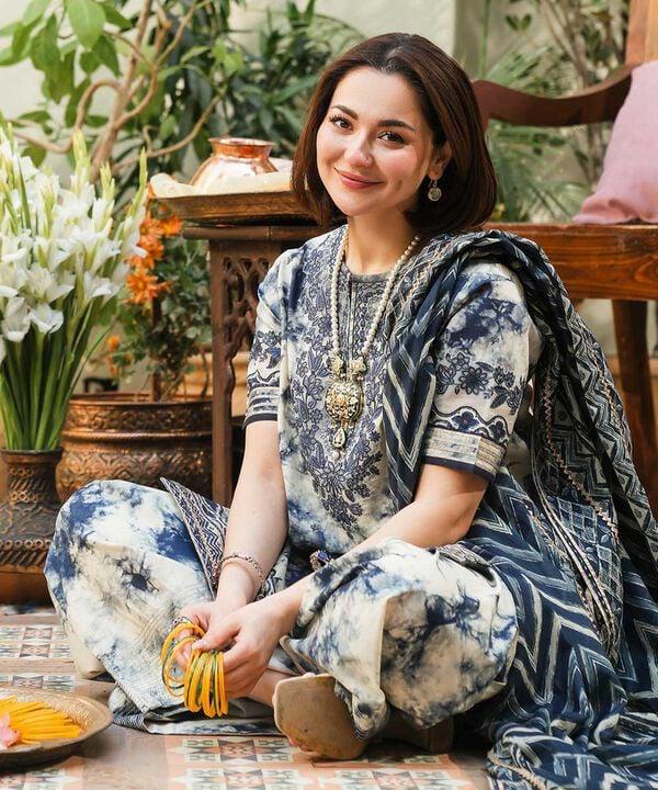 3PC-Printed Lawn Shirt With Voile Printed Dupatta