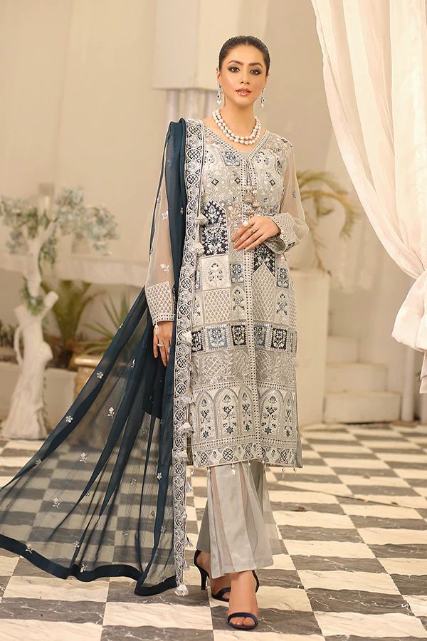 Imrozia 3PC Embroidered Lawn Suit - unstitch