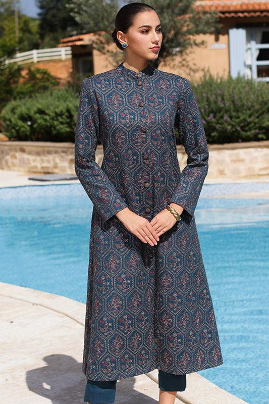 Bareeze Lawn 3PC Embroided With Chiffon Dupatta