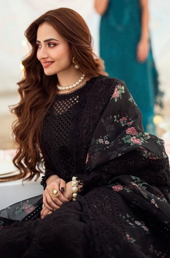 Nureh Lawn 3PC Chicken Kari With Diamond Dupatta
