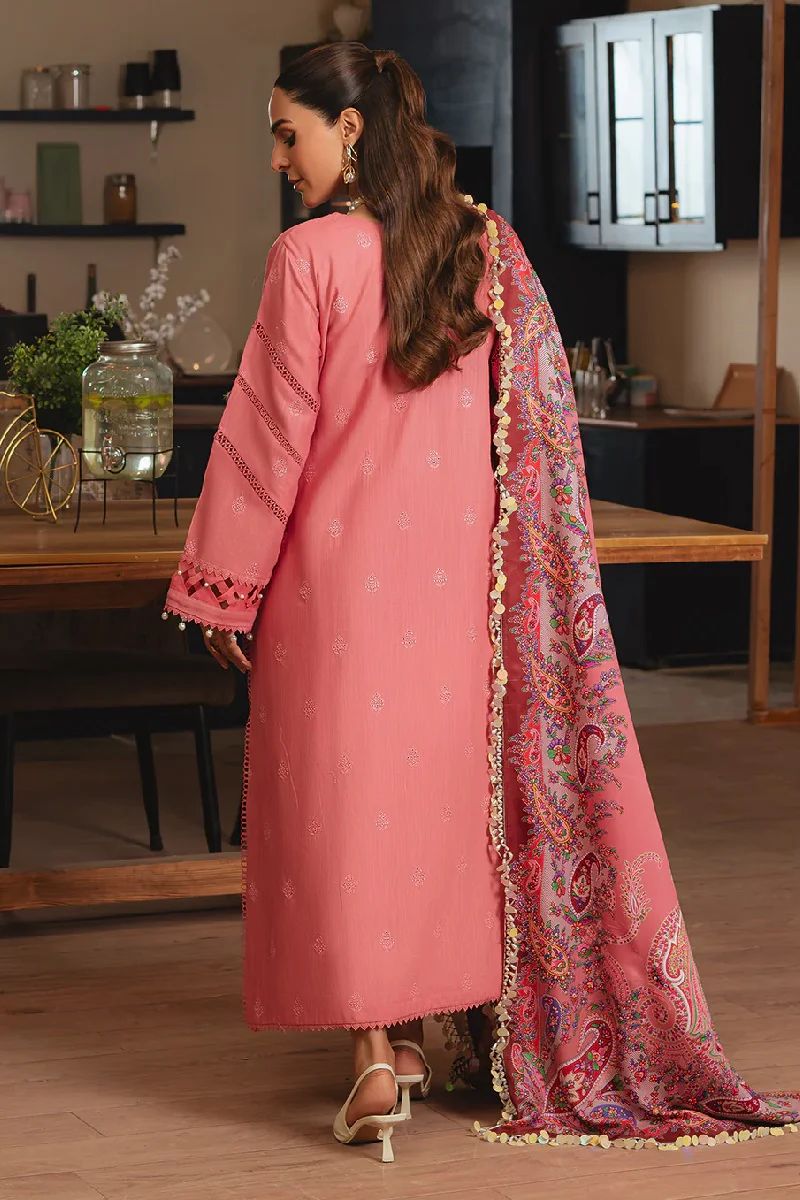 Mahnur Lawn 3PC Chicken Kari With Diamond Dupatta