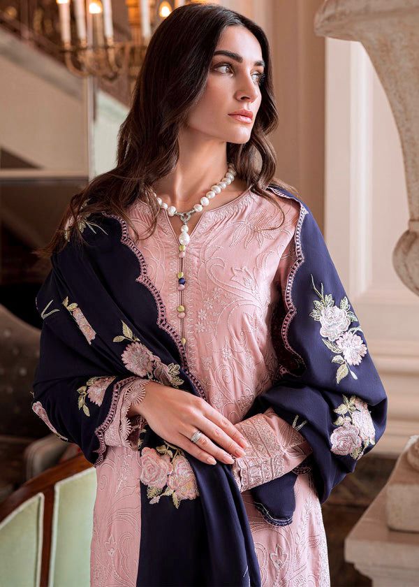 Agha Noor 3 Pcs LAWN EMBROIDERY DRESS With Chiffon Embroidory Dupatta