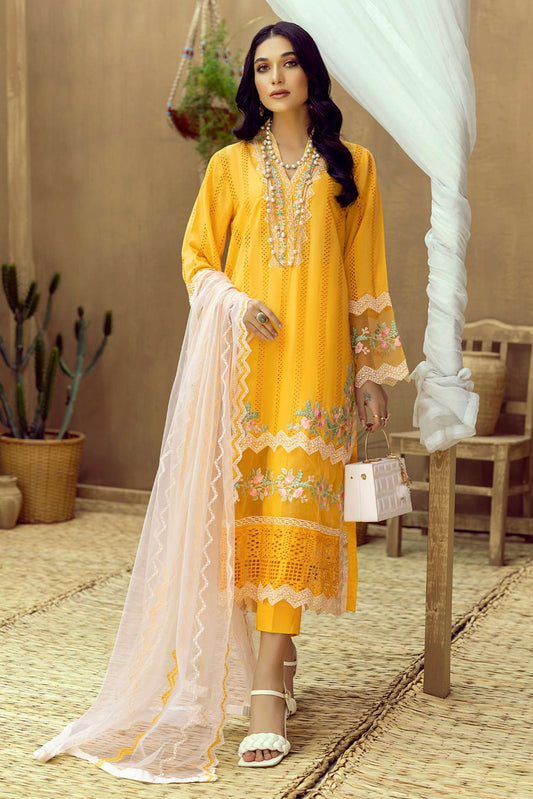 Adan Libas 3PC Embroidered Lawn Suit - unstitch