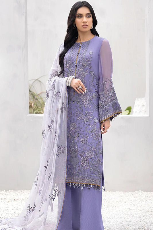 Flose 3PC Embroidered Lawn Suit - unstitch