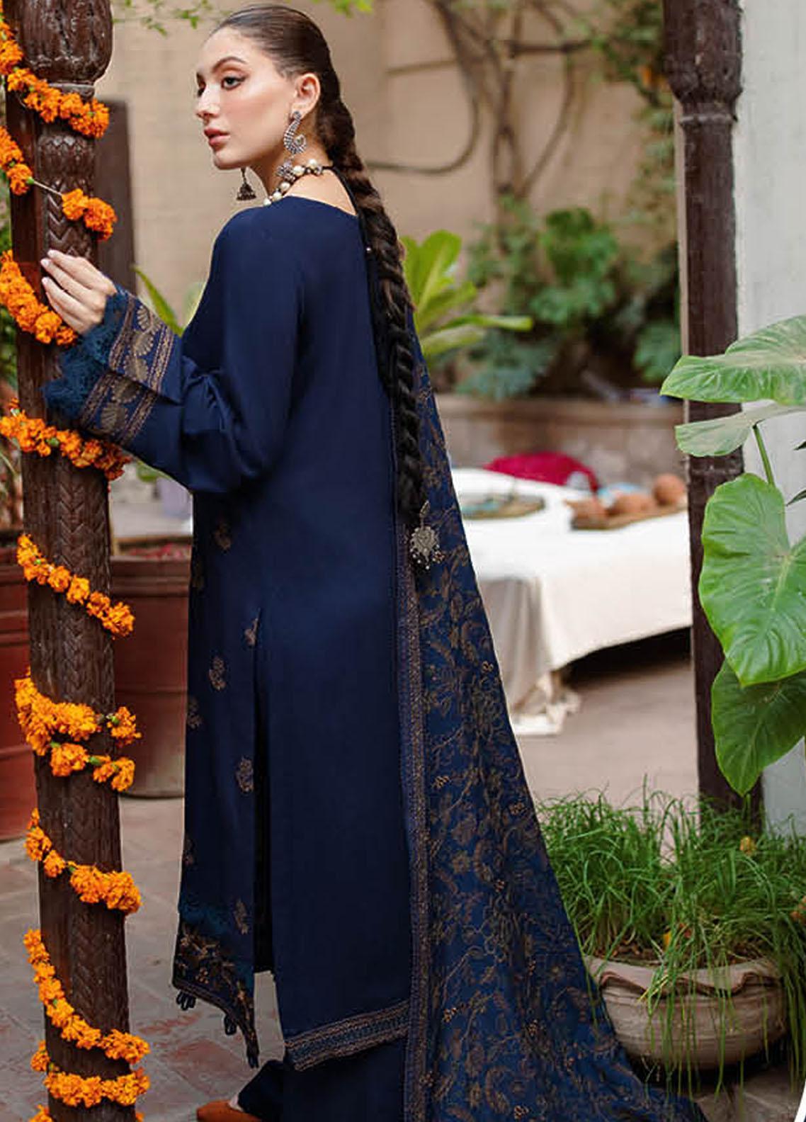 Bareeze Lawn 3PC Embroided With Chiffon Dupatta